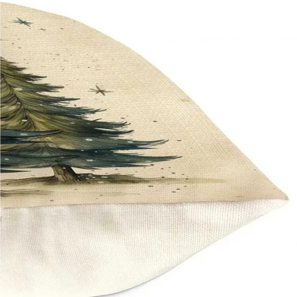 Christmas Tree Linen Cushion Case (Case Only) - Picture 4 of 4